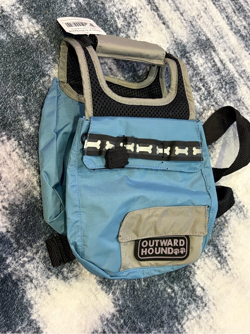 Outward Hound Cool-It Cooling Bandana Small Navy Blue Reflective Vest